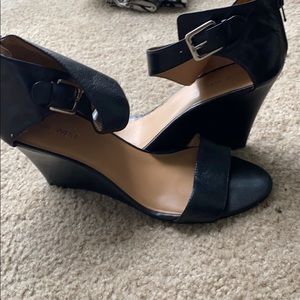 Black Nine West Wedges